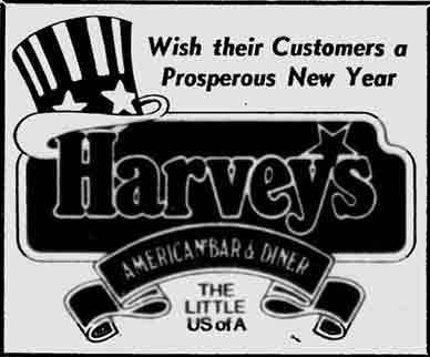 Harvey's Park Terrace advert 1977